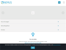 Tablet Screenshot of nemus.no